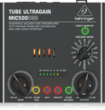 Behringer TUBE ULTRAGAIN MIC500USB Audiophile Vacuum Tube Preamplifier with Preamp Modeling Technology and USB/Audio Interface