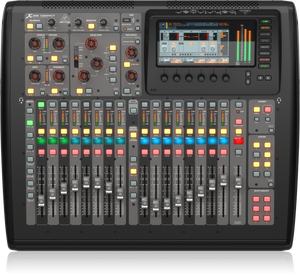 Behringer DIGITAL MIXER X32 COMPACT  Compact 40-Input, 25-Bus Digital Mixing Console with 16 Programmable MIDAS Preamps, 17 Motorized Faders, Channel LCD's, FireWire/USB Audio Interface and iPad/iPhone* Remote Control